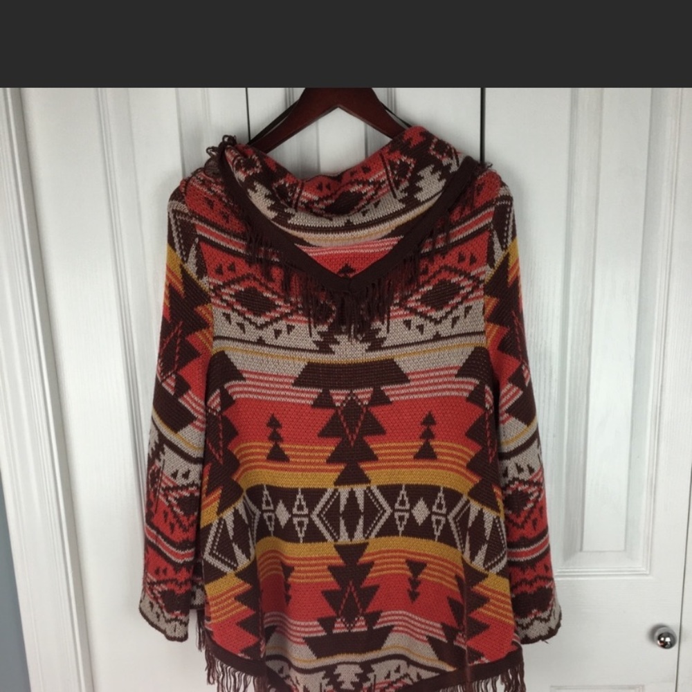 Billabong wide sleeve fringed cardigan